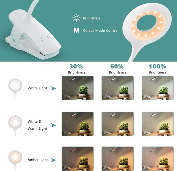  clip on reading lamp