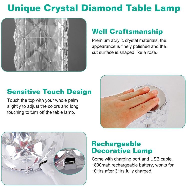 rose crystal lamp