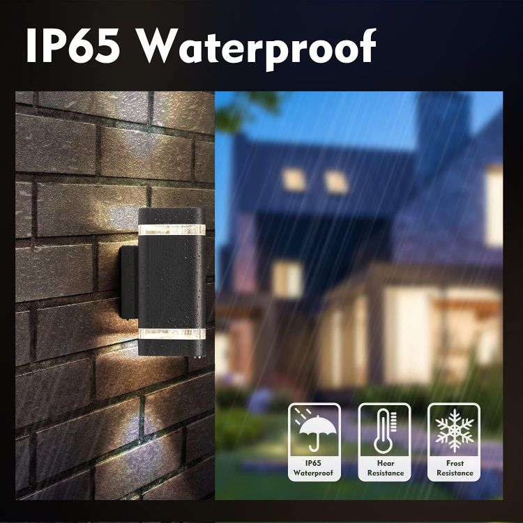 Picture of Up & Down Outdoor Wall Lights – IP65 Waterproof, 3000K LED, Modern Grey