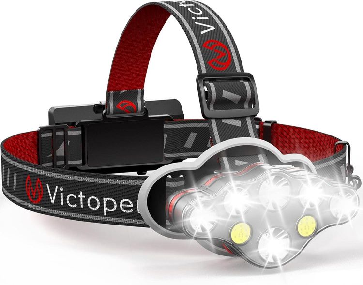 Picture of Head Torch –Super Bright 8 Lighting Modes - Headlight LED Rechargeable Flashlight 