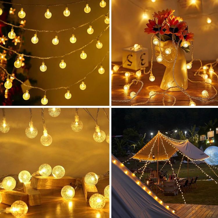 Picture of Fairy Lights, 3m 20 LED Globe String Lights with Remote, USB Fairy Lights for Bedroom, Indoor Outdoor Christmas Lights