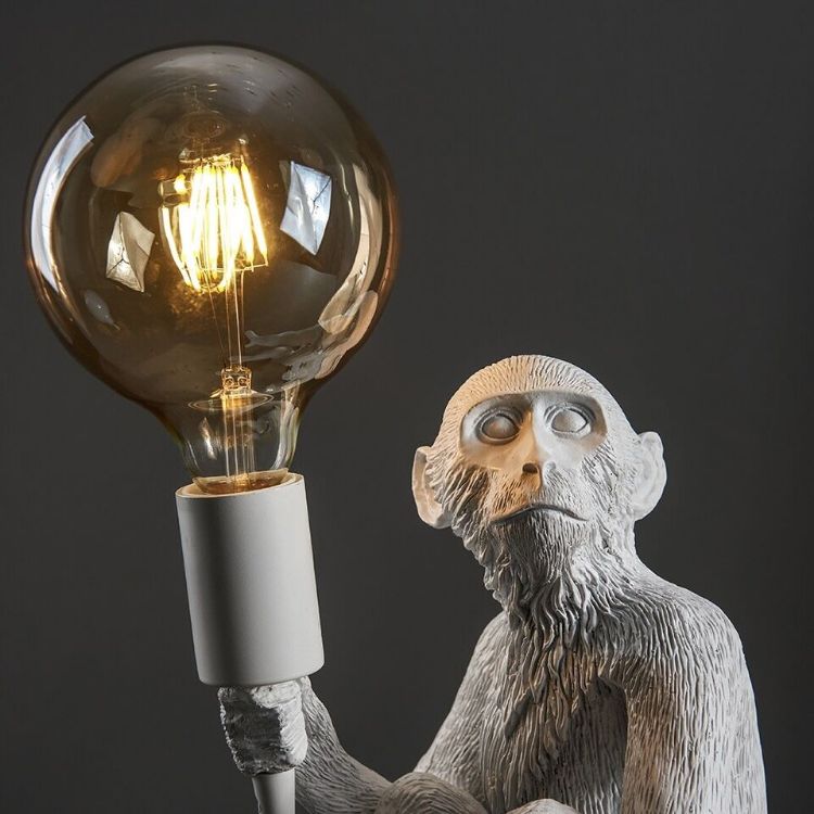 Picture of Table Lamp Modern Monkey Animal Light Bedroom Living Room LED Giant Globe Bulb