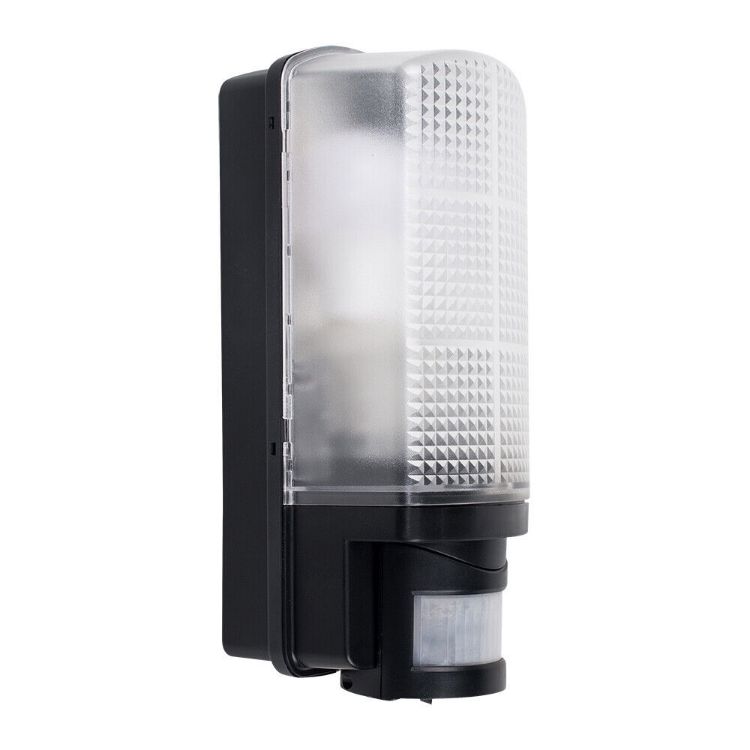 Picture of Outdoor Bulkhead Security PIR Motion Sensor Light Garden Lighting (Black)