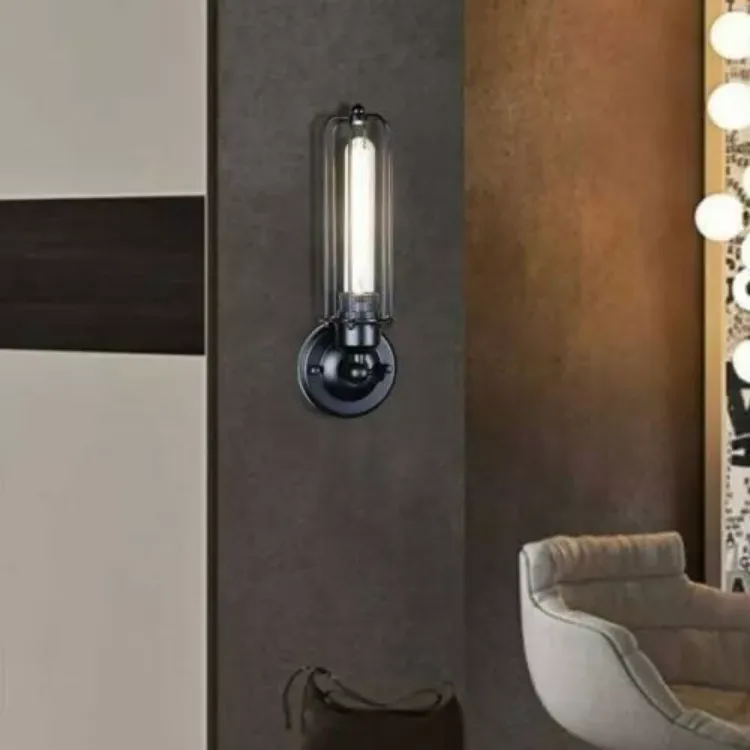 Picture of LED Wall Lamp Rural Industrial Style Indoor Bedroom Living Room Restaurant Loft Corridor Sconce Light Fixture