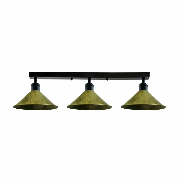 Picture of 3 Way Ceiling Light Vintage Industrial 3 Head Pendant Lamp Suspended Light E27 (Bulb not included)