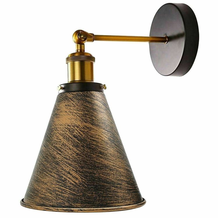 Picture of Modern Vintage Industrial E27 Rustic Wall Sconce Wall Light for Porch Lamp