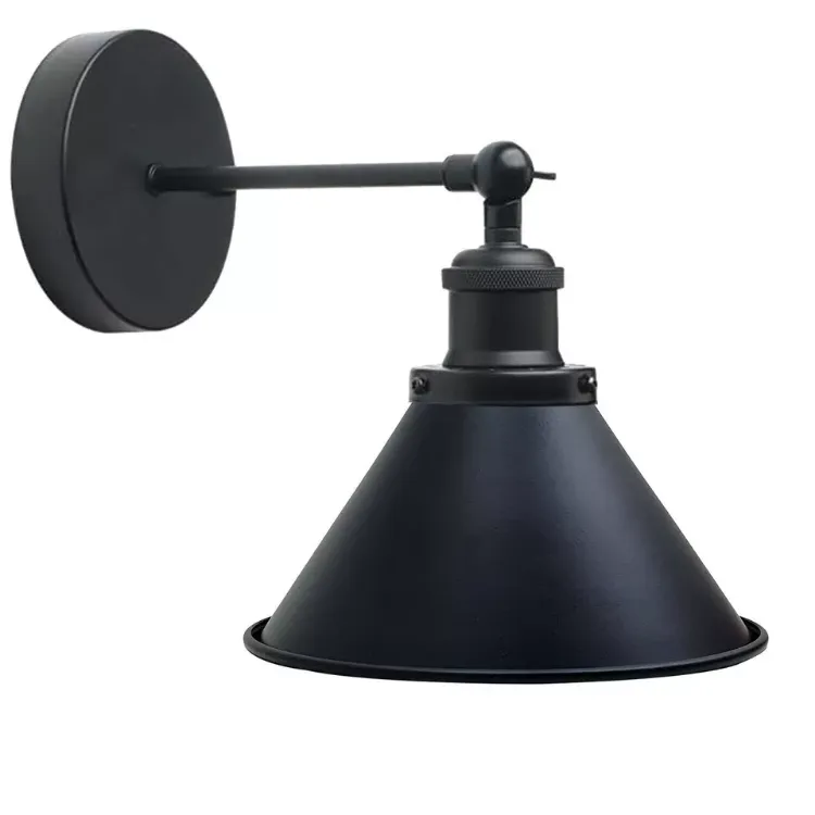 Picture of Modern Metal Cone Retro Wall Lights Wall Mounted Lamp Rustic Wall Sconce with E27 Fittings
