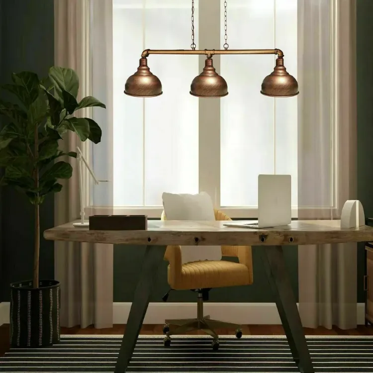 Picture of Retro Charm Trio Industrial Metal Pendant Light with E27 Hanging Ceiling Fixture