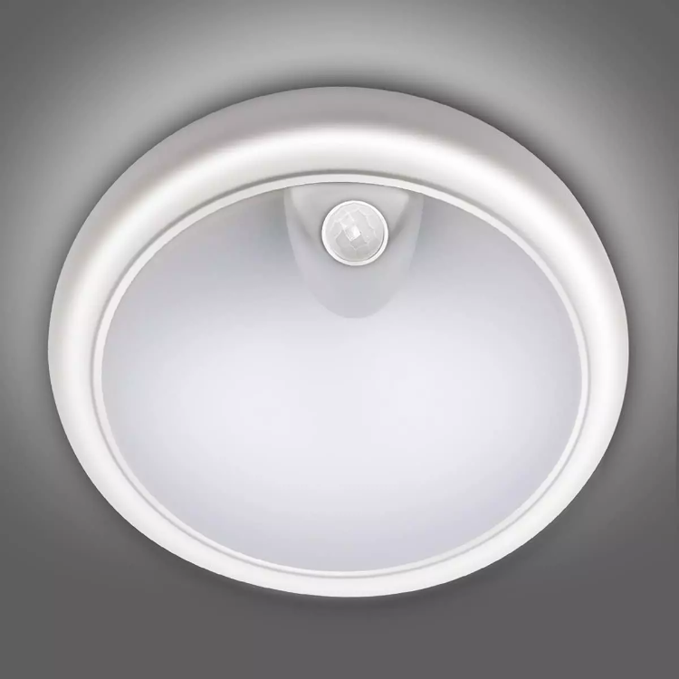 Picture of LED Ceiling Light, 12W LED Ceiling Lamp with Infrared Motion Sensor, 960 Lumen Round Surface Mounted LED Panel Ceiling lamp, IP65 Waterproof 6500K Daylight