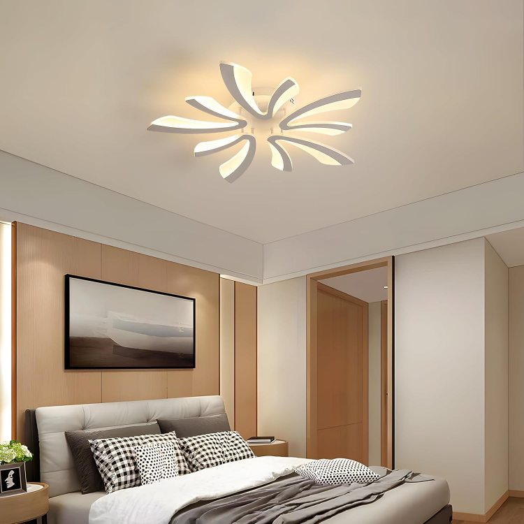 Picture of Ceiling Light Dimmable, LED Ceiling Lighting 48W 5400LM, 3000K-6500K, Acrylic Modern Lighting Fixture with Remote Control for Living Room Bedroom