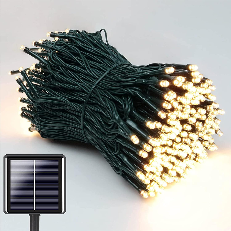 Picture of Solar Fairy Lights Outdoor, 72ft/22M 200 LED Solar String Lights, 8 Modes Waterproof Solar Christmas Lights