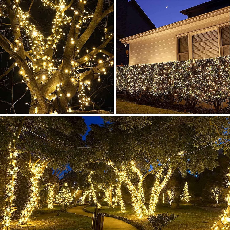 Picture of Solar Fairy Lights Outdoor, 72ft/22M 200 LED Solar String Lights, 8 Modes Waterproof Solar Christmas Lights