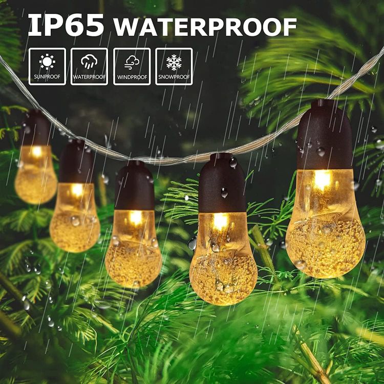 Picture of Fairy Lights Battery Operated Outdoor String Lights 20FT 30LED Crystal Bulbs Garden Lights Indoor Decorative Christmas