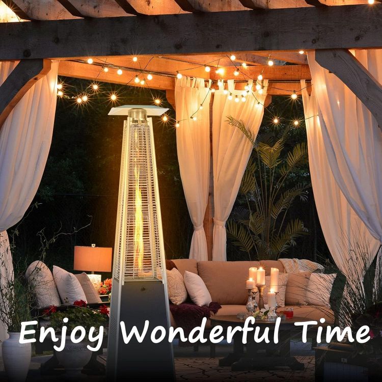 Picture of 25FT Outdoor Lights Mains Powered, LED String Lights with 12+1 Shatterproof Plastic Bulbs, Waterproof Connectable Hanging Vintage Garden Lights