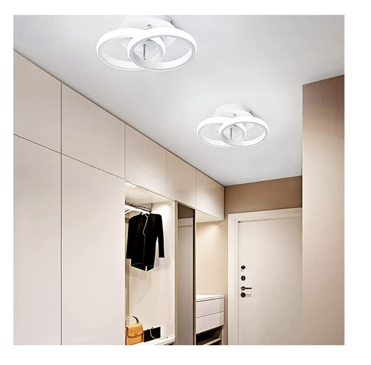 Picture of 18W Modern LED Ceiling Light, Dual Circle, Warm & Cool White, for Bedroom & More