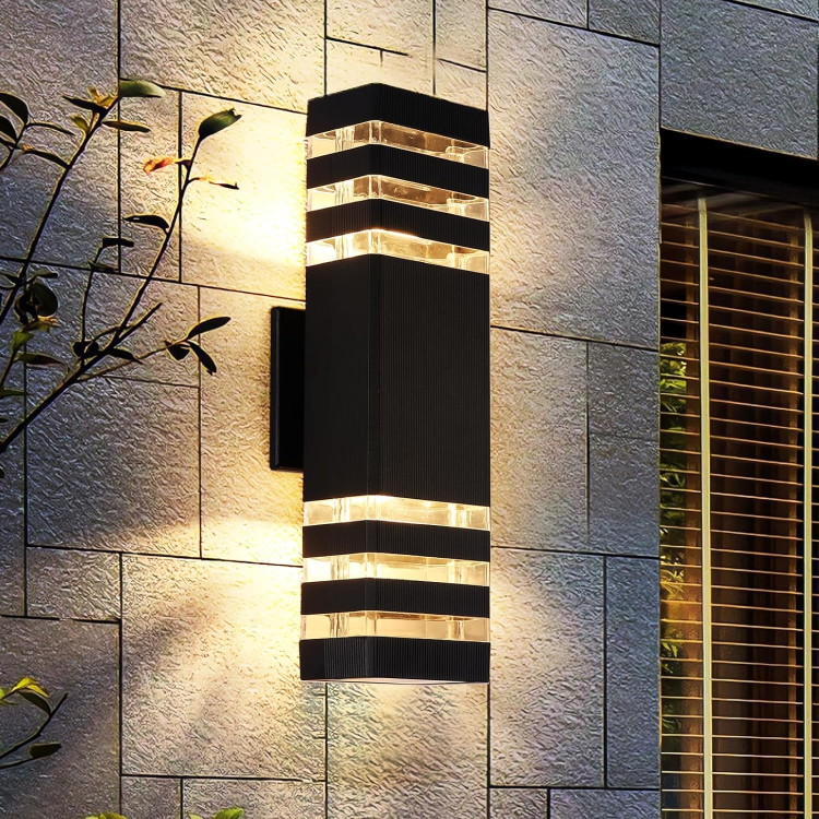 Outdoor Wall Light, LED Square Up & Down Porch Light 