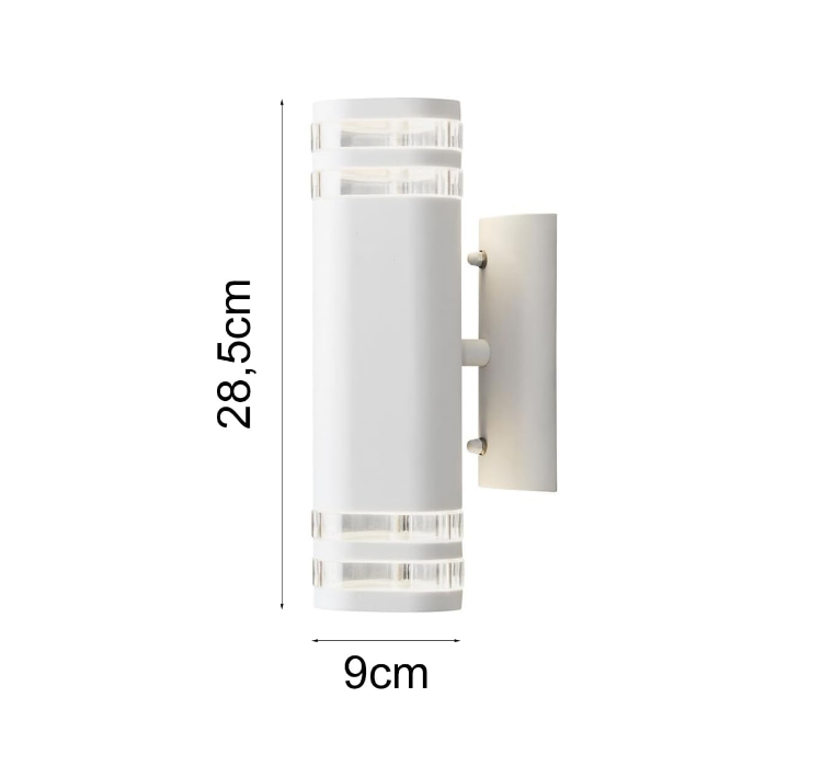 Picture of Outdoor Wall Lights Mains Powered/Modena Wall Light Double Up Down/2 x 35 W E27 Max Wall Lamp