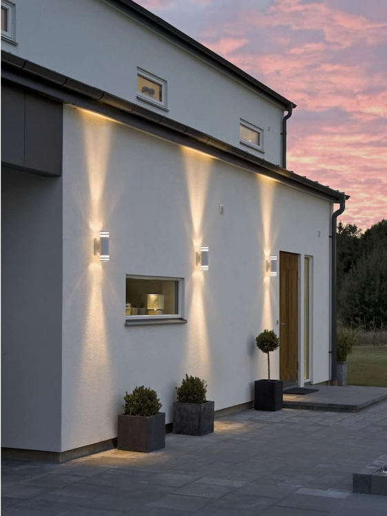 Picture of Outdoor Wall Lights Mains Powered/Modena Wall Light Double Up Down/2 x 35 W E27 Max Wall Lamp