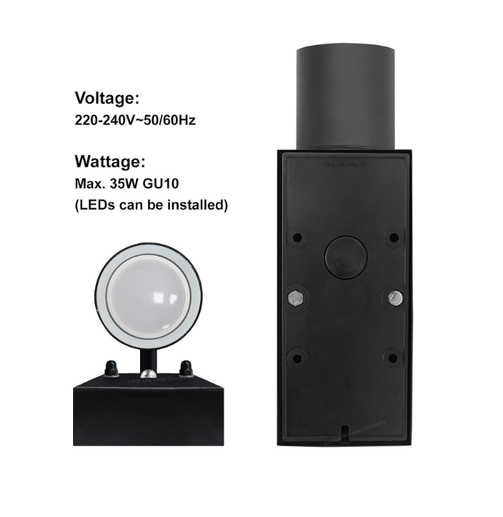 Picture of  Outdoor Wall Lights Day/Night Sensor, GU10 Base Double Up Down Exterior Wall Sconce, IP44 Waterproof Dawn to Dusk Outside Light for Patio, Garden, Porch, Garage（Bulbs not Included）