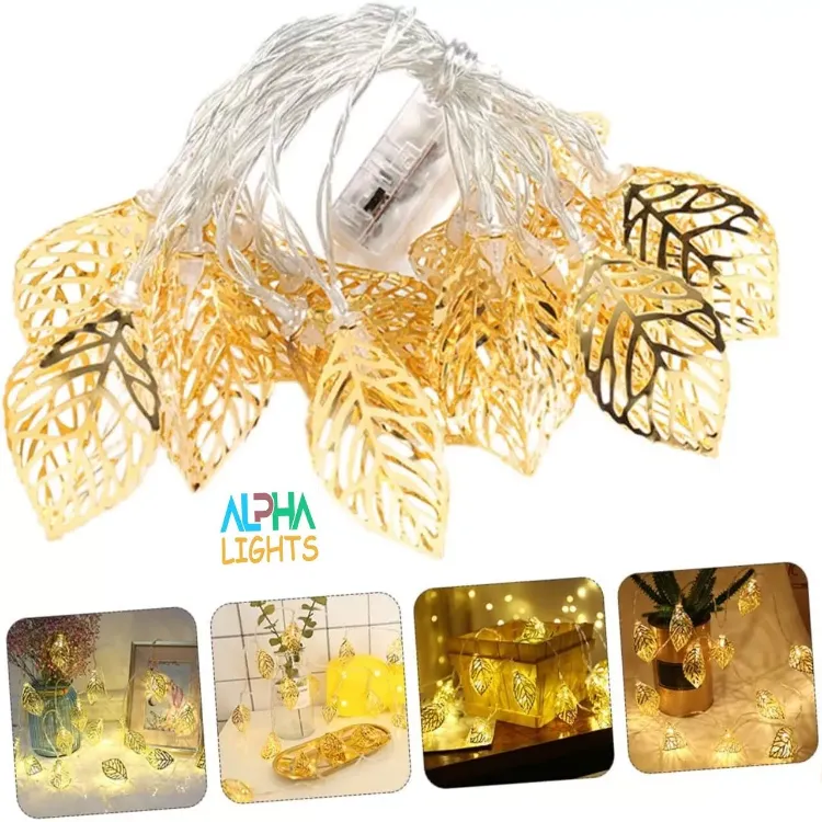 Picture of 20LED Fairy String light Gold Metal Lights, USB Type & remote control