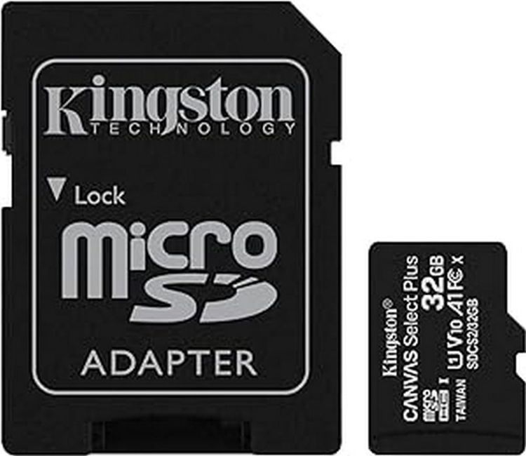 Picture of Kingston Micro SD Card 32GB SD Card, Kingston Canvas Select Plus microSD Card SDCS2/32 GB – Class 10, High-Speed Performance