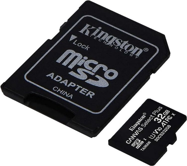 Picture of Kingston Micro SD Card 32GB SD Card, Kingston Canvas Select Plus microSD Card SDCS2/32 GB – Class 10, High-Speed Performance