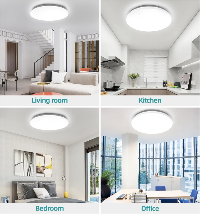 Picture of Round LED Ceiling Light, 36W Super Bright Flat Ceiling Lights, Modern LED Ceiling Lights for Living Room Bedroom Kitchen Hallway Lights Ceiling