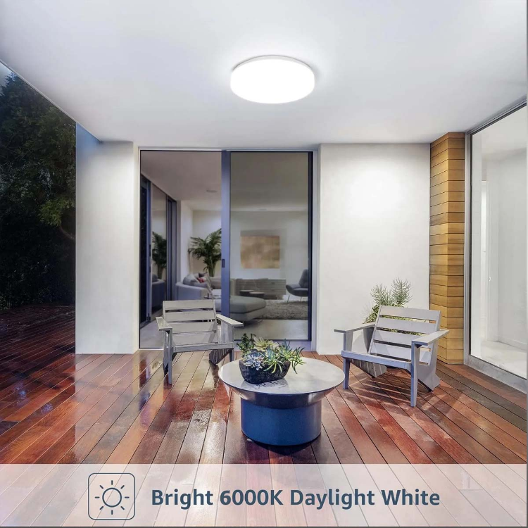 Picture of 13W White Ceiling Light - 6000K Daylight, LED Ceiling Light for Living Room/Dining Room/Bedroom/Hallway