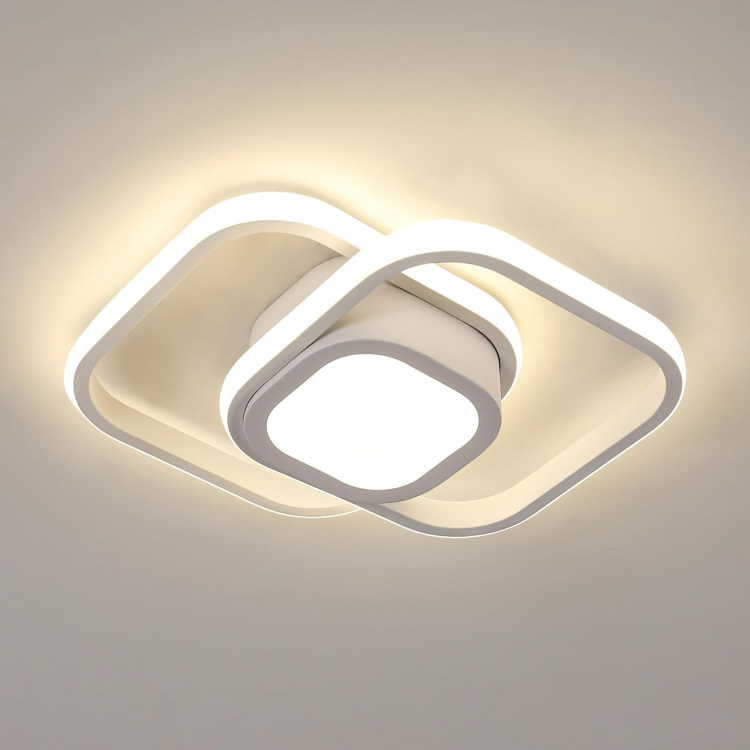 Picture of Ceiling Light, 32W 4000K Neutral Light LED Ceiling Lighting, Modern Square Aluminum Ceiling Light Fitting for Bedroom, Living Room, Kitchen, Hallway, Bathroom