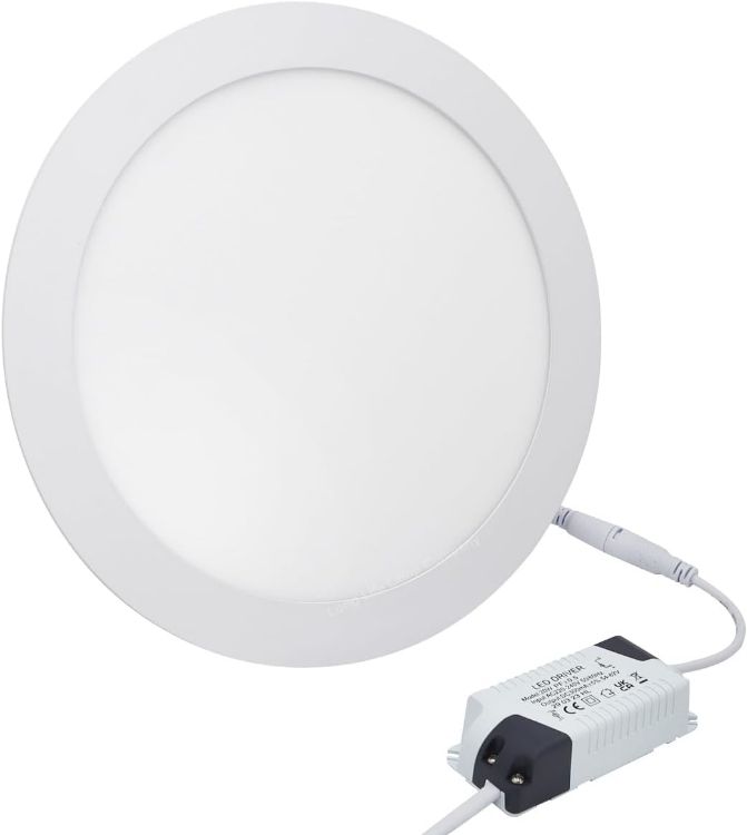 Picture of 6W LED Round Recessed Ceiling Flat Panel Down Light Ultra slim Lamp Cool White 6500K