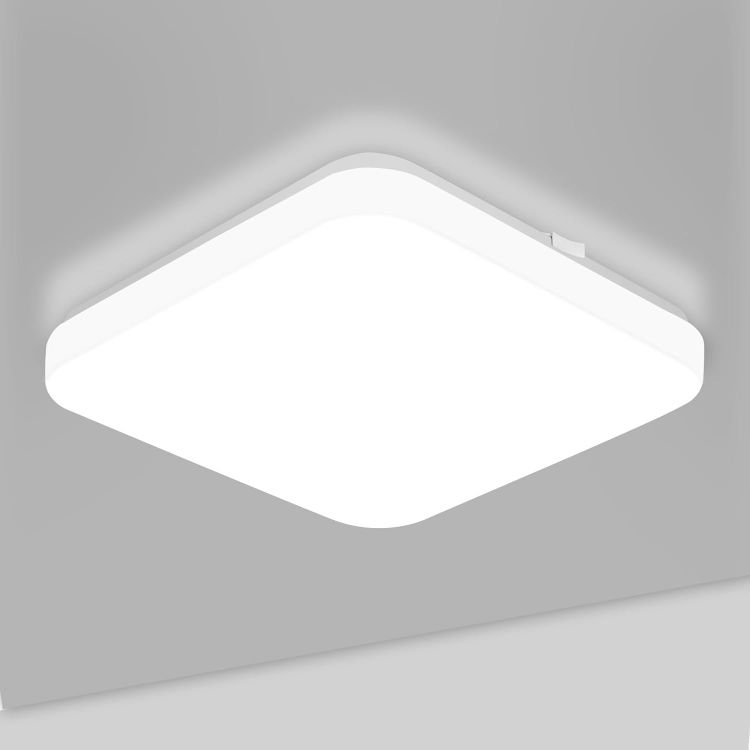 Picture of Bathroom Ceiling Light, 24W 2200LM, 150W Equivalent, 5000K Daylight White, Waterproof IP54, Dome Modern Flush Ceiling Light (White)