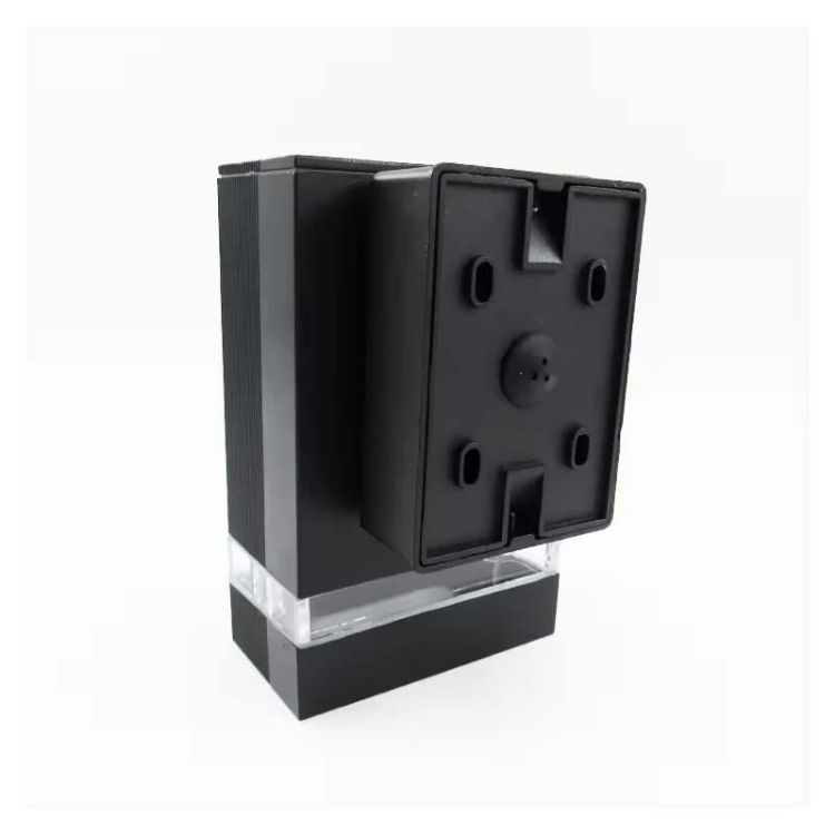 Picture of Stylish Square LED Wall Sconce, Waterproof Porch Light, Up/Down Lighting, Black Finish, E27 Base for Indoor/Outdoor