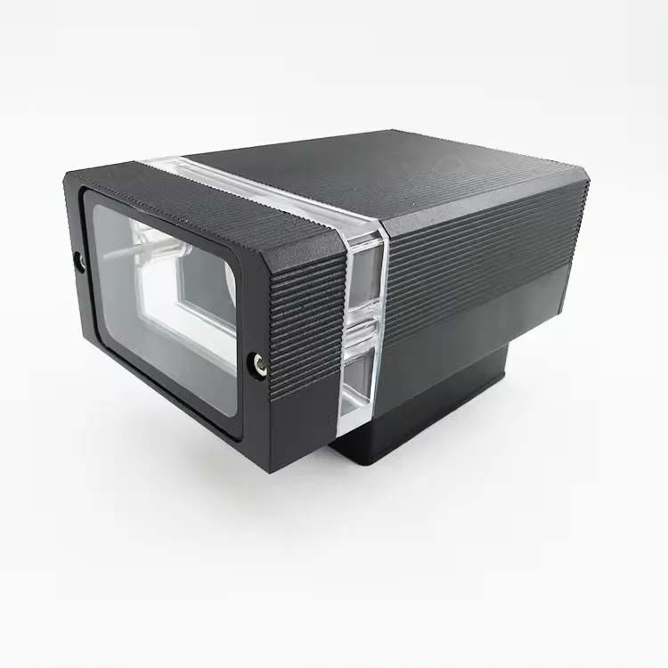 Picture of Stylish Square LED Wall Sconce, Waterproof Porch Light, Up/Down Lighting, Black Finish, E27 Base for Indoor/Outdoor