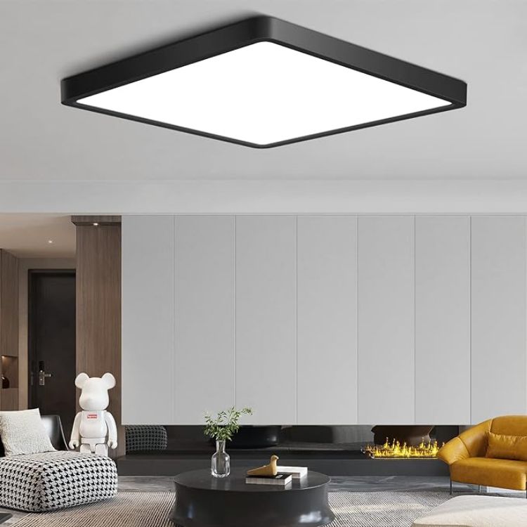 Picture of 8 Pack High-Brightness Slim LED Ceiling Light - 2200LM Ultra-Thin Waterproof Fixture for Indoor Spaces, Bathrooms, and Kitchens