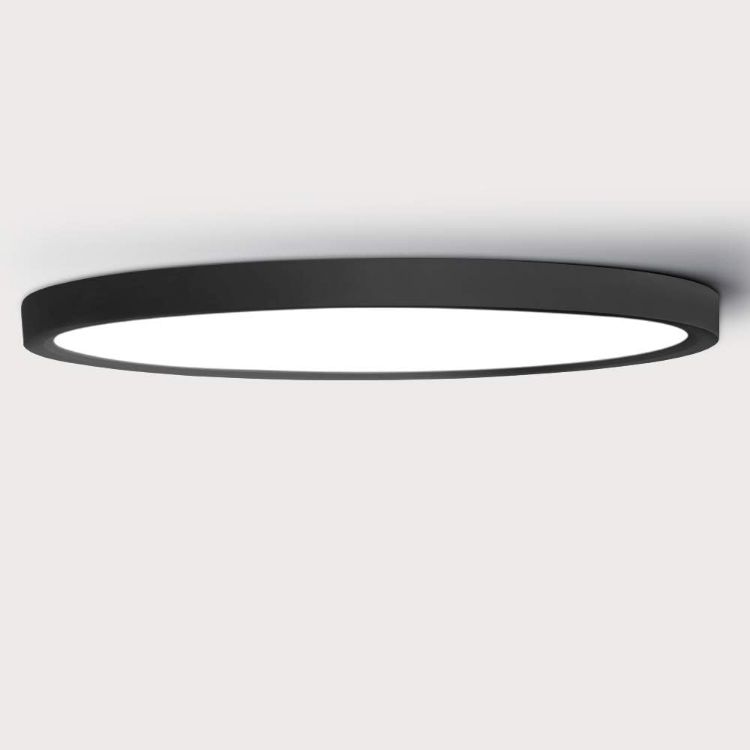 Picture of 4 Pack Modern Black LED Ceiling Light - 18W, 1500LM, Daylight White 4000K, Ideal for Bathrooms, Living Rooms, and Bedrooms