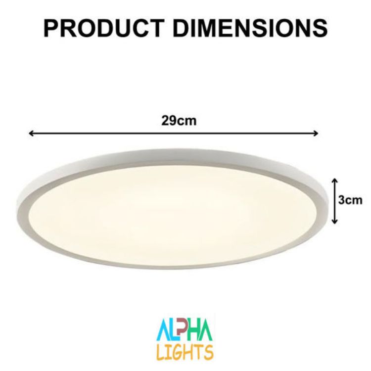 Picture of 24W RGB LED Ceiling Light with Remote – Dimmable Flush Mount Bathroom Light, 3200LM, Color Changing Round Ceiling Lamp