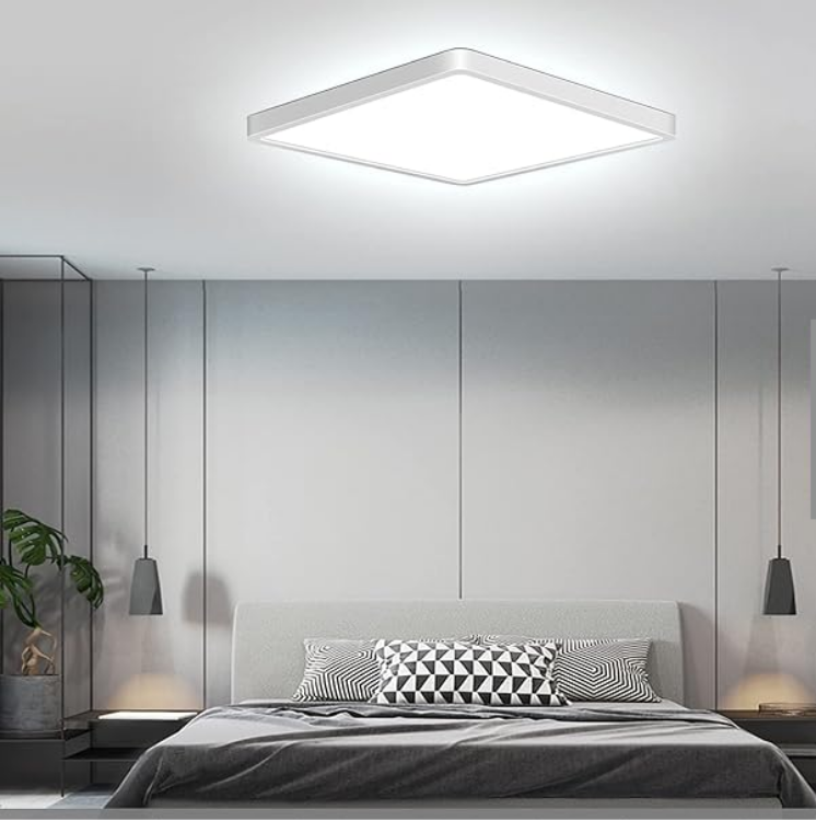 Picture of 36W LED Bedroom Ceiling Light, 3240LM, 6500K Daylight, Flush Mounted Lighting Fixture for Office Kitchen Hallway Living Room