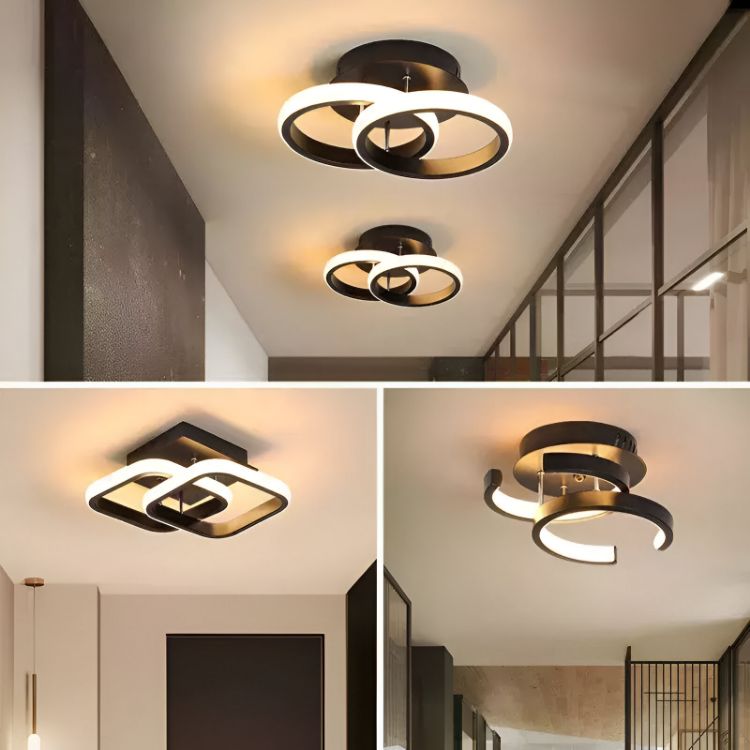 Picture of Sleek Modern LED Pendant Ceiling Light Chandelier for Living Room, Bedroom, and Contemporary Spaces - Stylish and Energy-Efficient Lighting Solution