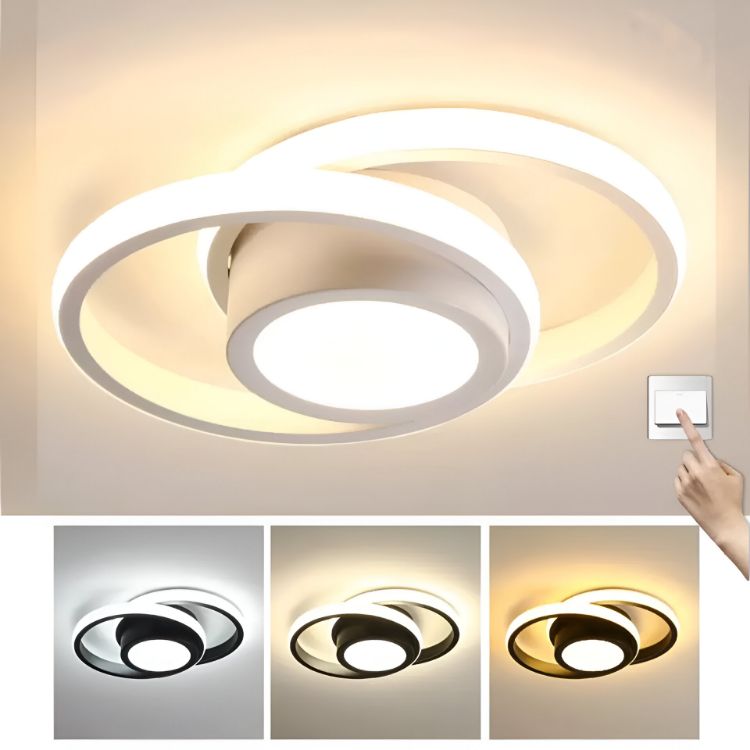 Picture of Sleek Modern LED Pendant Ceiling Light Chandelier for Living Room, Bedroom, and Contemporary Spaces - Stylish and Energy-Efficient Lighting Solution