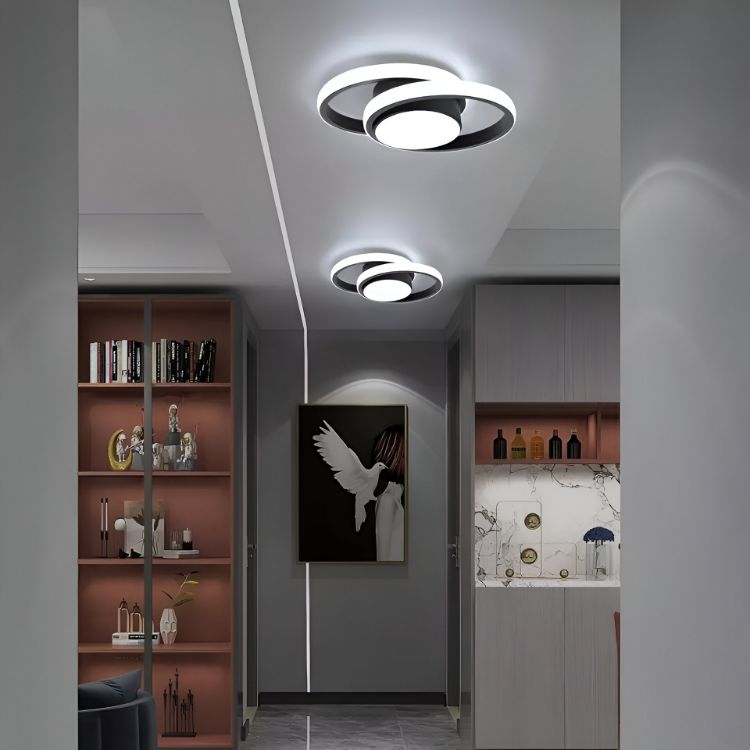 Picture of Sleek Modern LED Pendant Ceiling Light Chandelier for Living Room, Bedroom, and Contemporary Spaces - Stylish and Energy-Efficient Lighting Solution