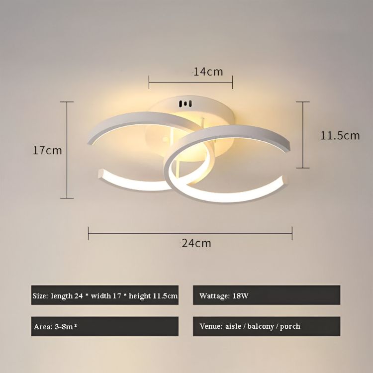 Picture of Sleek Modern LED Pendant Ceiling Light Chandelier for Living Room, Bedroom, and Contemporary Spaces - Stylish and Energy-Efficient Lighting Solution