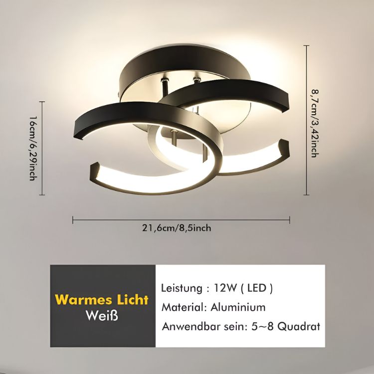 Picture of Sleek Modern LED Pendant Ceiling Light Chandelier for Living Room, Bedroom, and Contemporary Spaces - Stylish and Energy-Efficient Lighting Solution