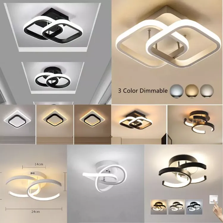 Picture of LED Ceiling Light – Tricolour Dimmable Fixture for Stylish Bedrooms and Living Spaces