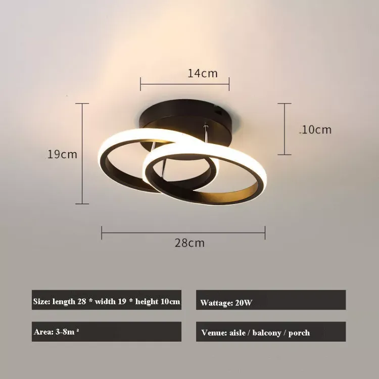 Picture of LED Ceiling Light – Tricolour Dimmable Fixture for Stylish Bedrooms and Living Spaces