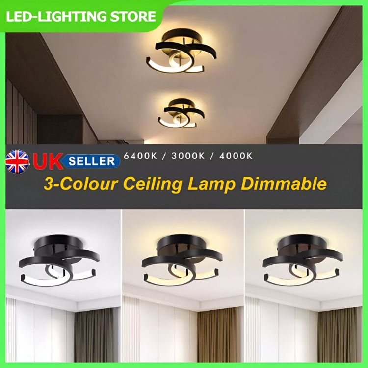 Picture of Modern LED Ceiling Light, Decorative Dimmable Pendant for Bedrooms and Living Rooms