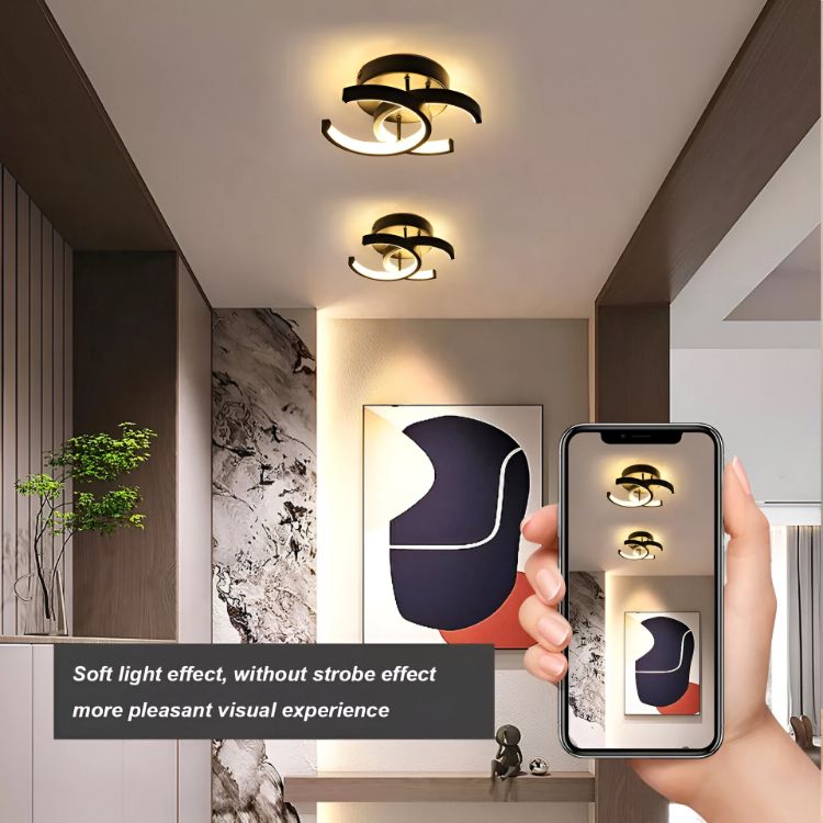 Picture of Modern LED Ceiling Light, Decorative Dimmable Pendant for Bedrooms and Living Rooms