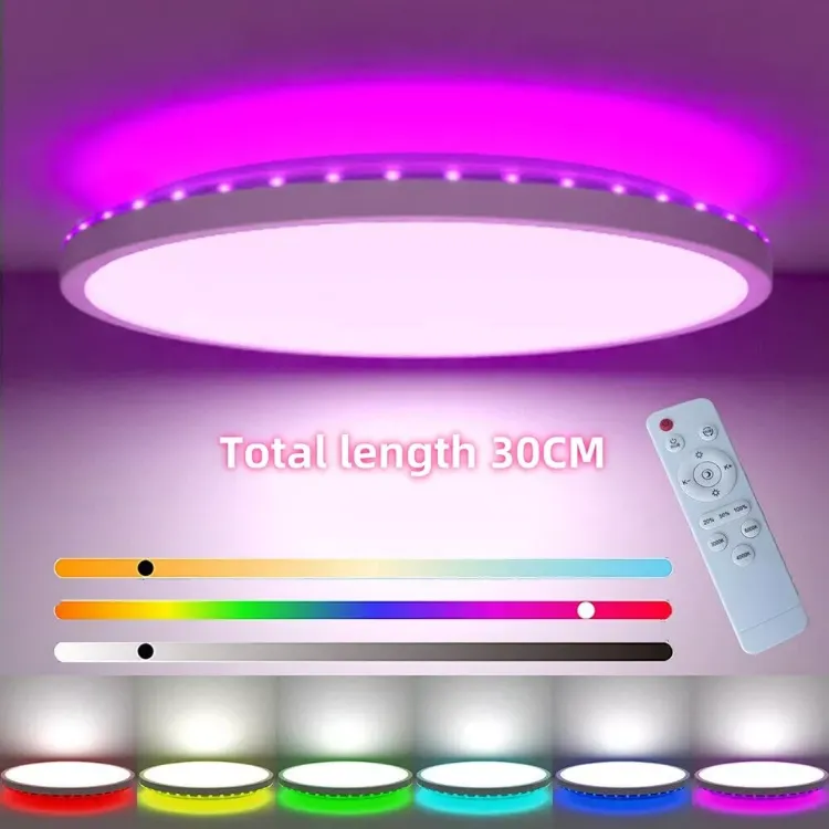 Picture of Smart LED Ceiling Light ColorChanging, RGB Backlight, 3200LM Brightness, Remote Control