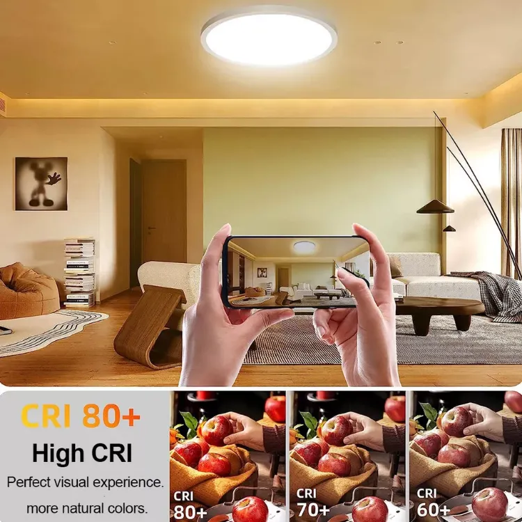 Picture of Smart LED Ceiling Light ColorChanging, RGB Backlight, 3200LM Brightness, Remote Control