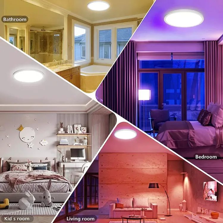 Picture of Smart LED Ceiling Light ColorChanging, RGB Backlight, 3200LM Brightness, Remote Control