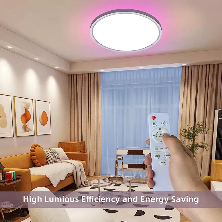 Picture of Smart LED Ceiling Light ColorChanging, RGB Backlight, 3200LM Brightness, Remote Control